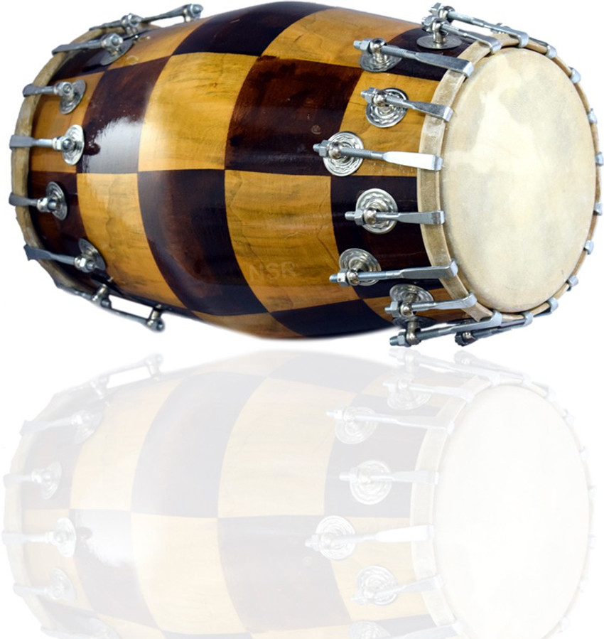 NSR NSR01 Professional Best Quality Dholak Check Design Nut Bolts Dholak Price in India Buy NSR NSR01 Professional Best Quality Dholak Check Design Nut Bolts Dholak online at Flipkart