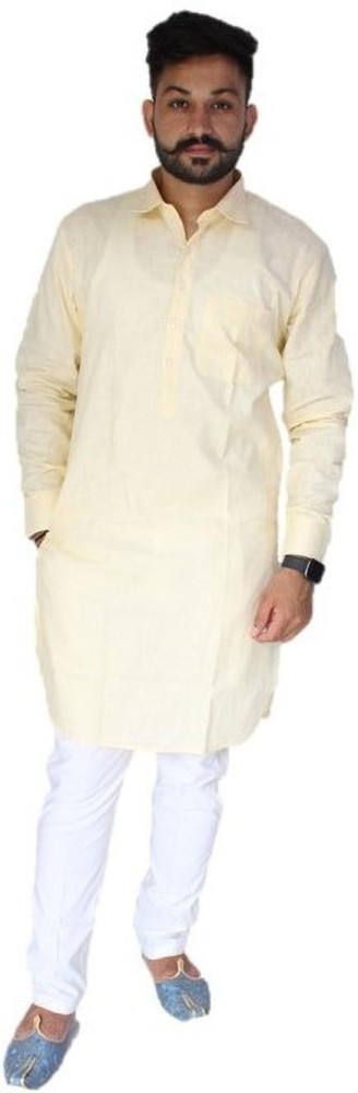 Punjabi cut kurta pajama hot sale