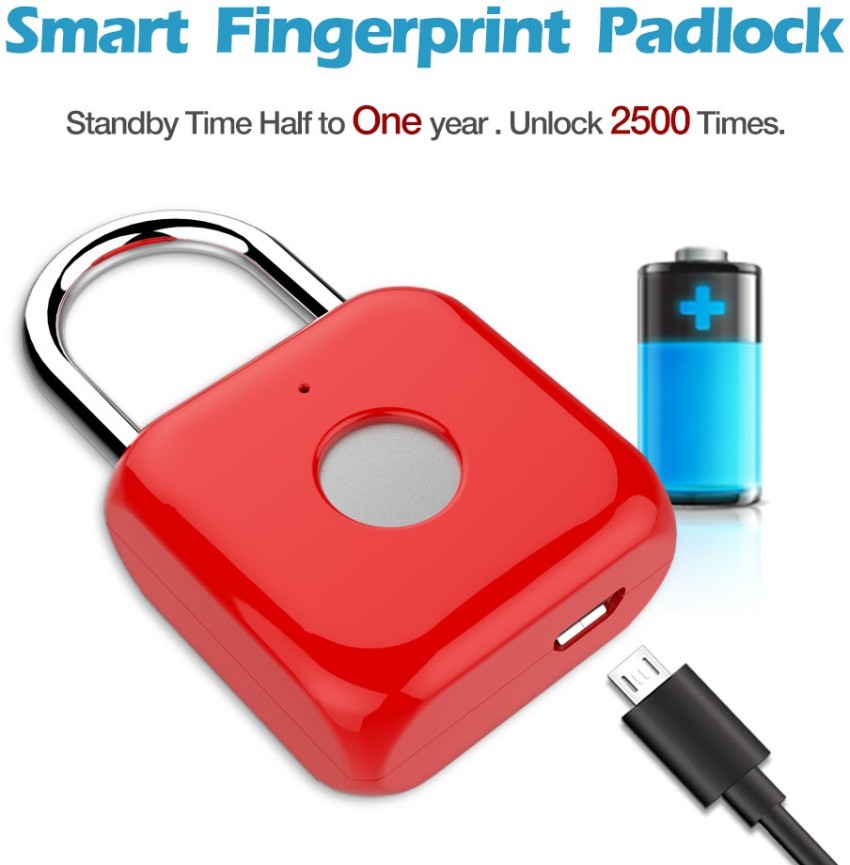 Fingerprint cable lock hot sale