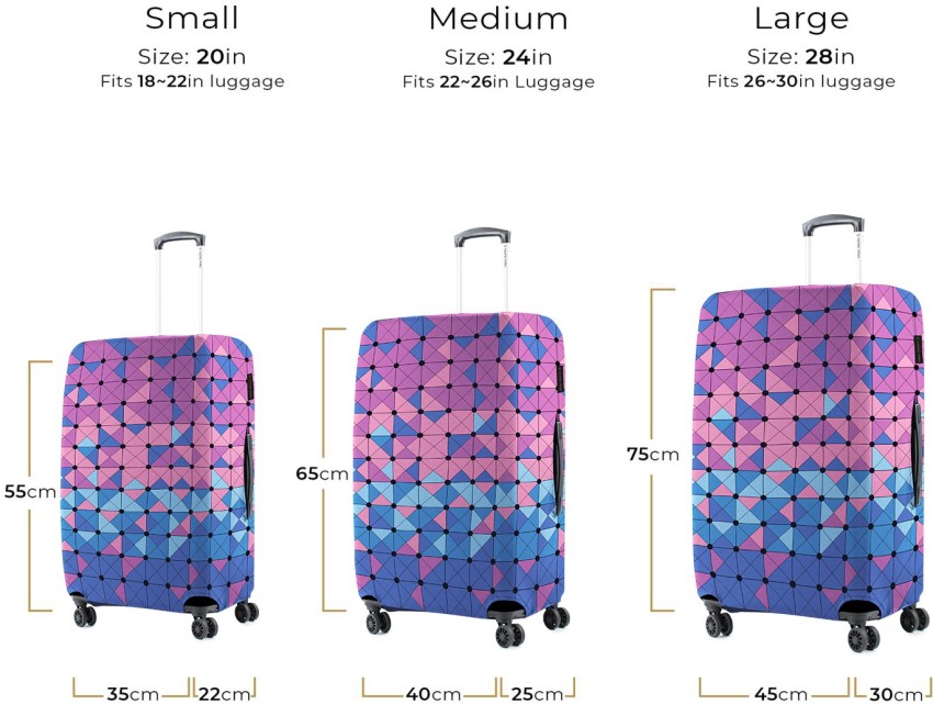 Buy Nasher Miles Polyester Protective Luggage Cover Set of 2 (Medium-Large)  - Abstract Design at .in