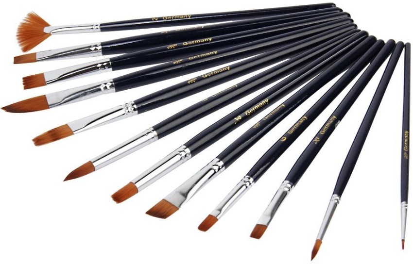 Isomars Drawing Brush Set for PaintIng Set of 7 with A4 Sketch Pad & C