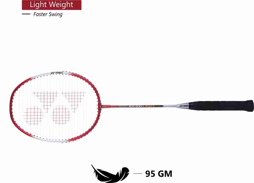 YONEX ZR 100 Light Red, Silver Strung Badminton Racquet - Buy 