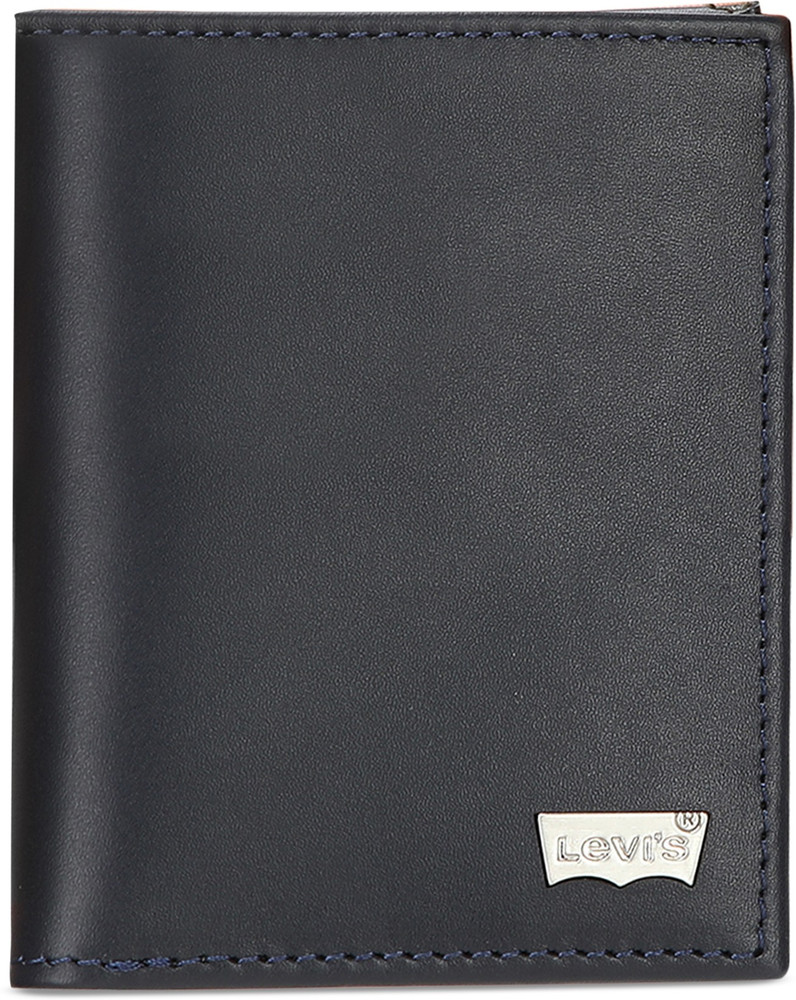 LEVI S Men Blue Grey Genuine Leather Wallet