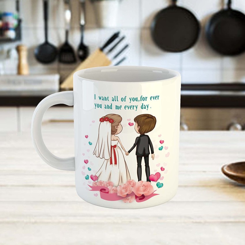 MSC Cute Coffee – Love Quotes Printed Ceramic 11oz Gift for Anniversary,  Wedding, Unique Gift Idea Ceramic Coffee Mug Price in India - Buy MSC Cute  Coffee – Love Quotes Printed Ceramic