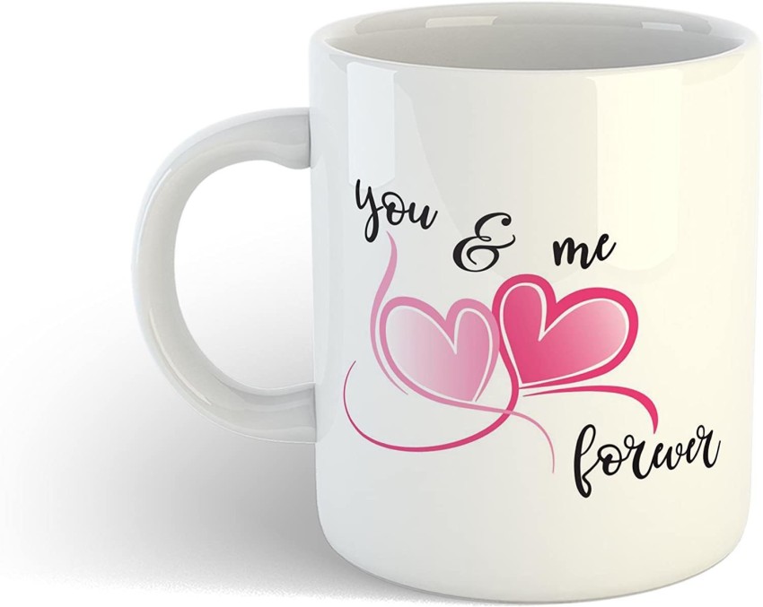 365 Printing Inc You and Me Matching Couple Mugs Cute Graphic Design Ceramic Coffee Mug Cup 11 oz