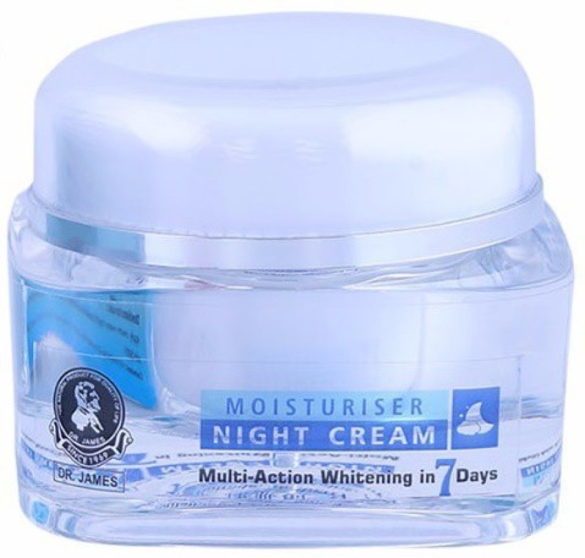 DR. JAMES Moisturizer Night Cream Multi Action Whitening in 7