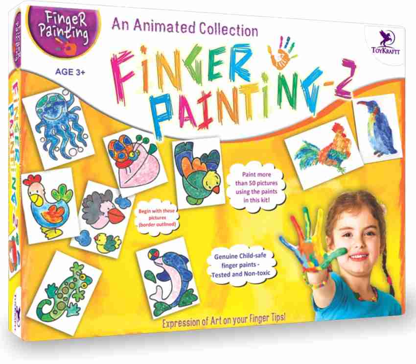 ToyKraftt Finger Painting 2: Child-safe Finger Paints to paint animals for  Toddlers and Preschoolers - Finger Painting 2: Child-safe Finger Paints to  paint animals for Toddlers and Preschoolers . shop for ToyKraftt products  in India.
