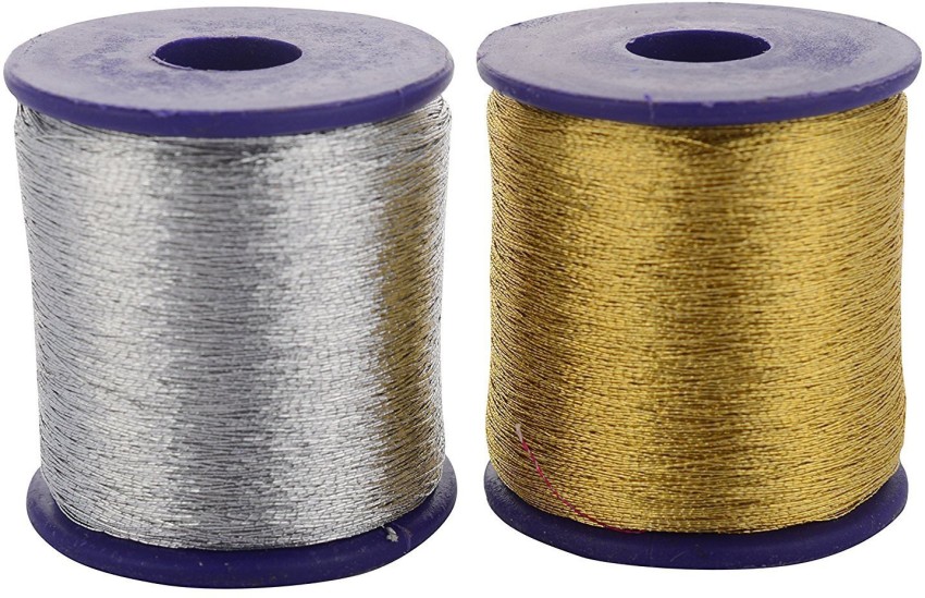 alpana dhaga kendra golden, silver Thread Price in India - Buy alpana dhaga  kendra golden, silver Thread online at