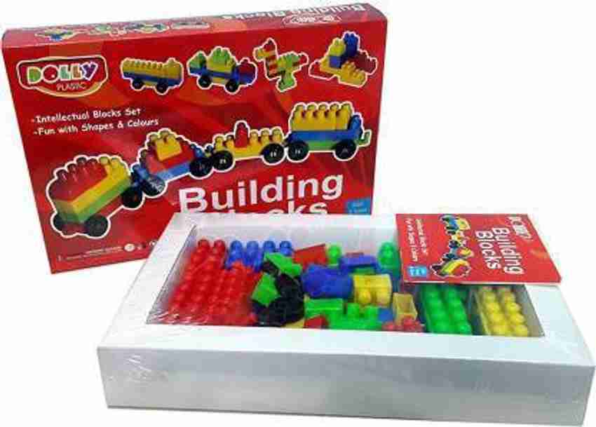 MZZM Skill Development Kids Dolly Plastic Building Blocks For Kids