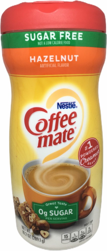 Powder Coffee Creamer, Sugar Free, Hazelnut, 10.2 oz (289.1 g)