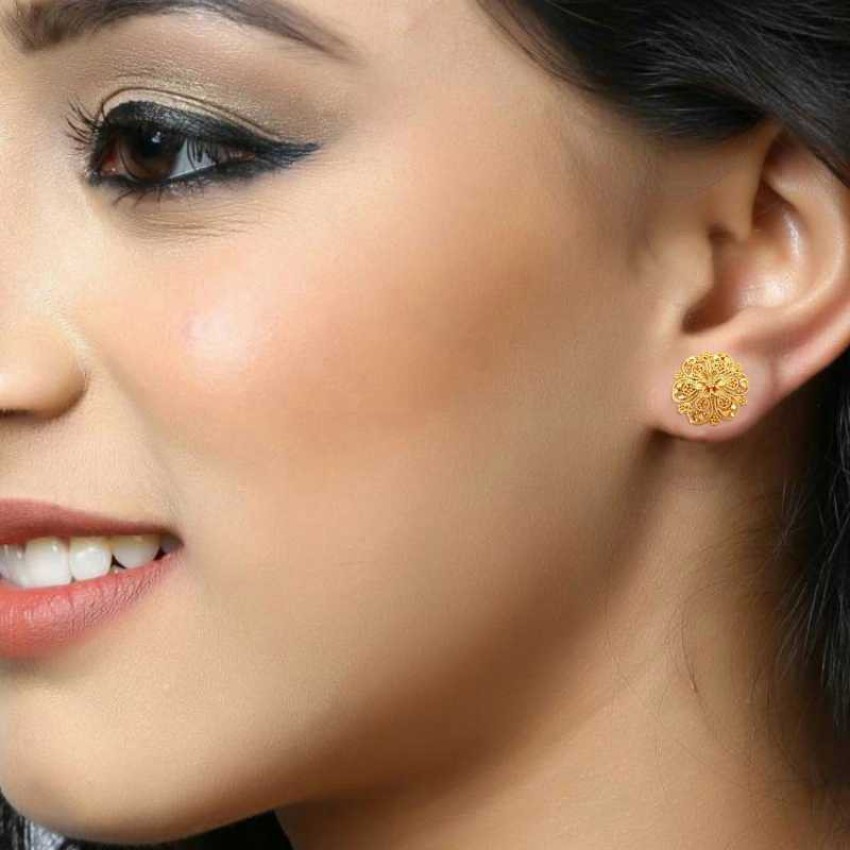 Buy Vaibhav Jewellers 22K Signity Gold Stud Earrings 81VH147 Online from  Vaibhav Jewellers