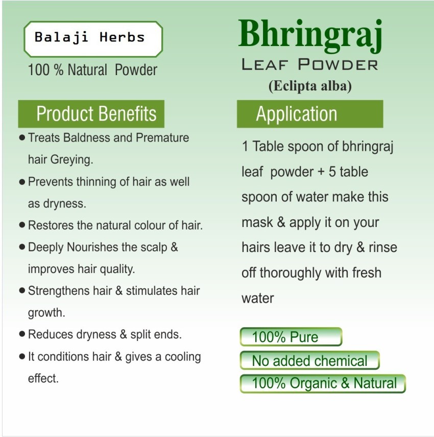 Bhringraj Powder for Hair Growth | 7Days Organic