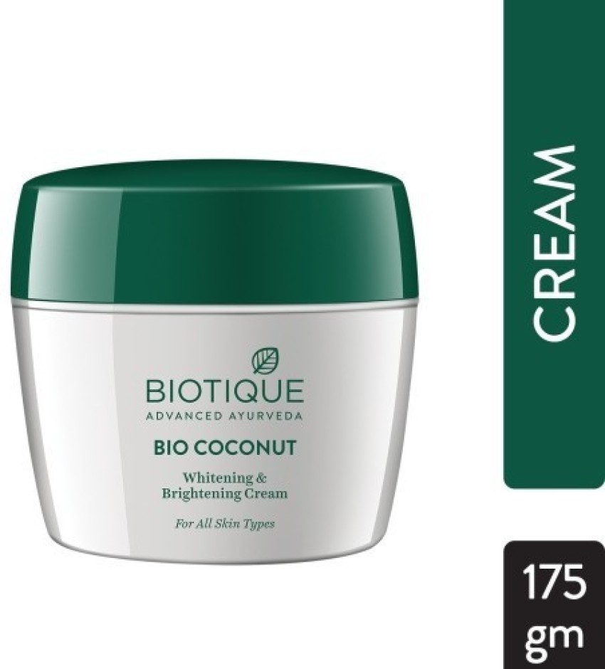 BIOTIQUE bio coconut whitening brightening cream 175gm Price in