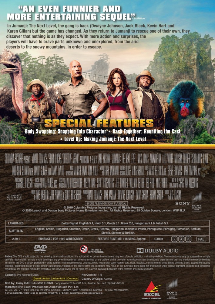 Jumanji The Next Level Price in India Buy Jumanji The Next