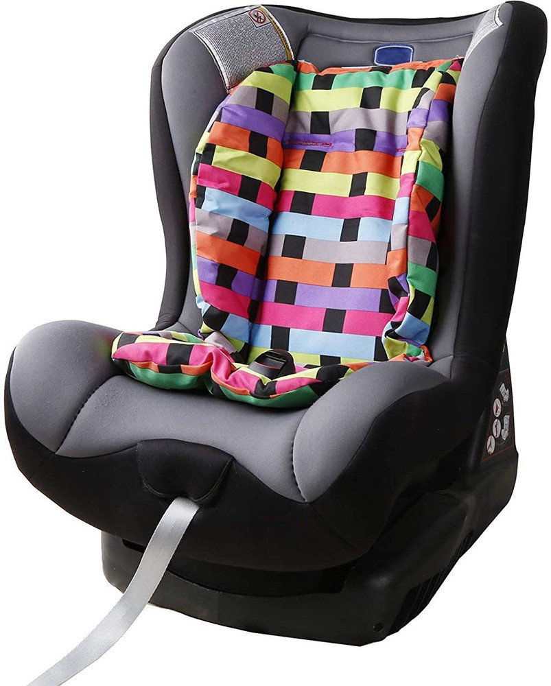 Futurekart Baby Stroller Cushion Pushchair Seat Pad Colorful Grid