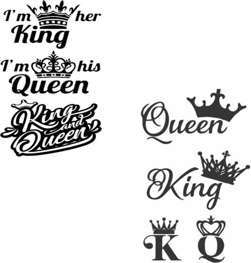Tattoo uploaded by Ink or Dye Studio  His and Hers King and Queen sketch  art  Tattoodo
