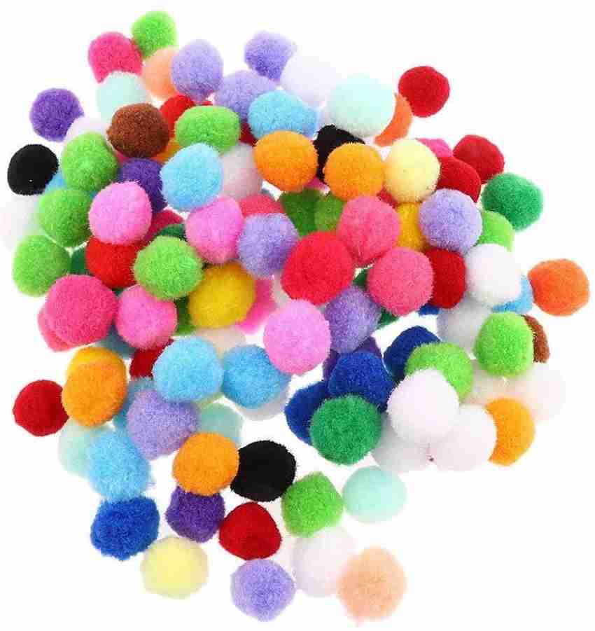 300 Pieces 1 Inch Assorted Pom Poms, Craft Pom Pom Balls, Colorful Pompoms  for DIY Creative Crafts Decorations, Kids Craft Project