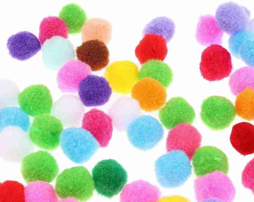 400/200/100pcs Mixed Color Pom Poms Craft Pom Pom Balls Colorful Pompoms  For Art And Crafts Making Decoration - AliExpress