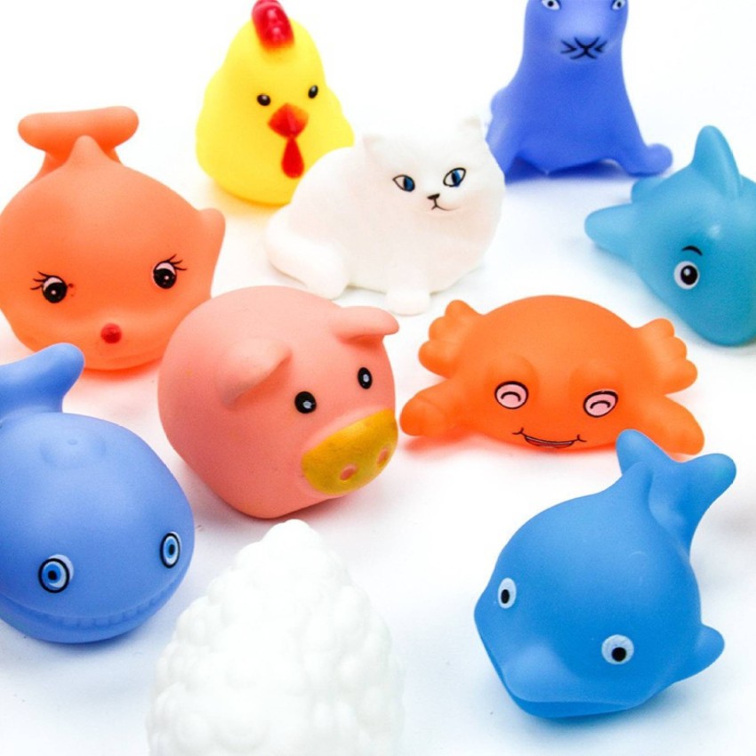 Enorme Chu Chu Animal Toys and Duck Family Squeeze Bath Toys Pack of 12  (Color May Vary) Online India, Buy Bath Toys for (0-24Months) at   - 12727434
