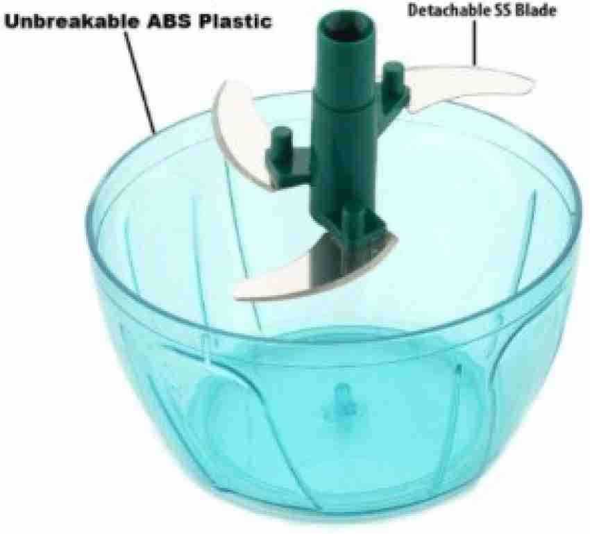 Buy Pigeon By Stoverkraft Handy Mini Plastic Chopper With 3 Blades,  Greenfor Vegetable At Best Price In India