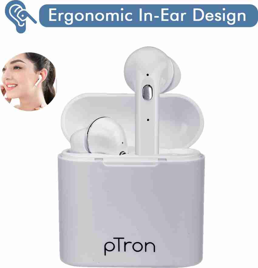 Ptron discount bassbuds white