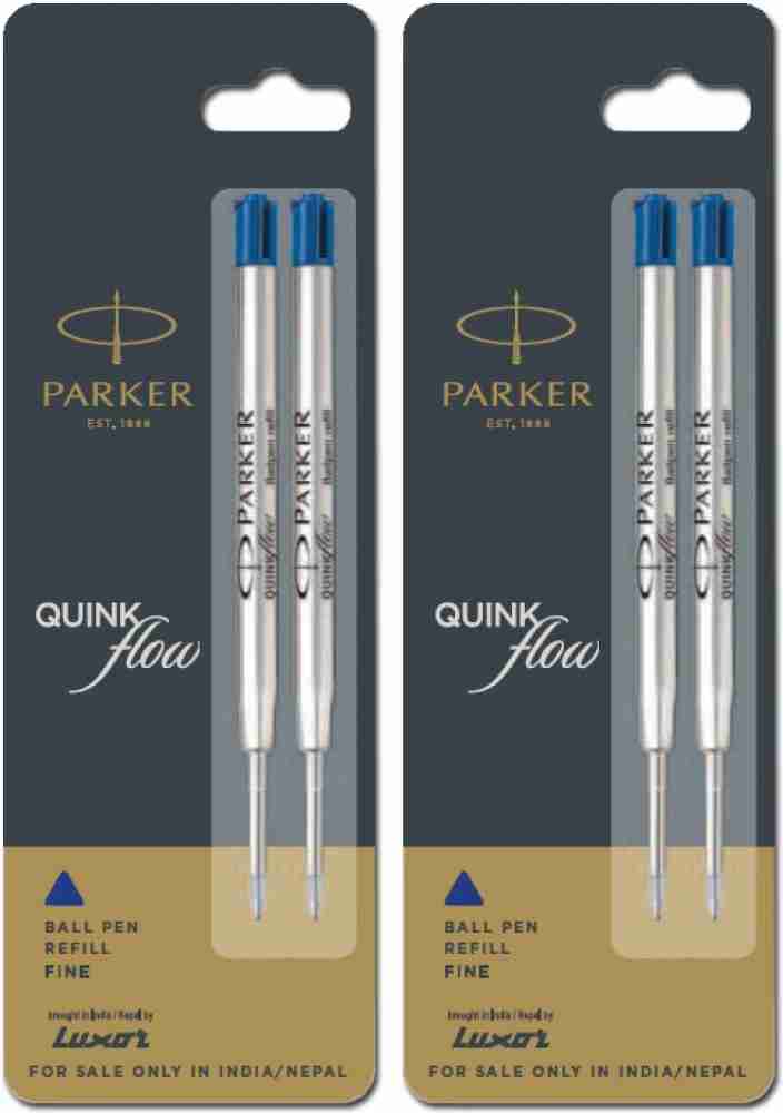 Parker QuinkFlow Ballpoint Refill, Blue Medium, 1.0 mm