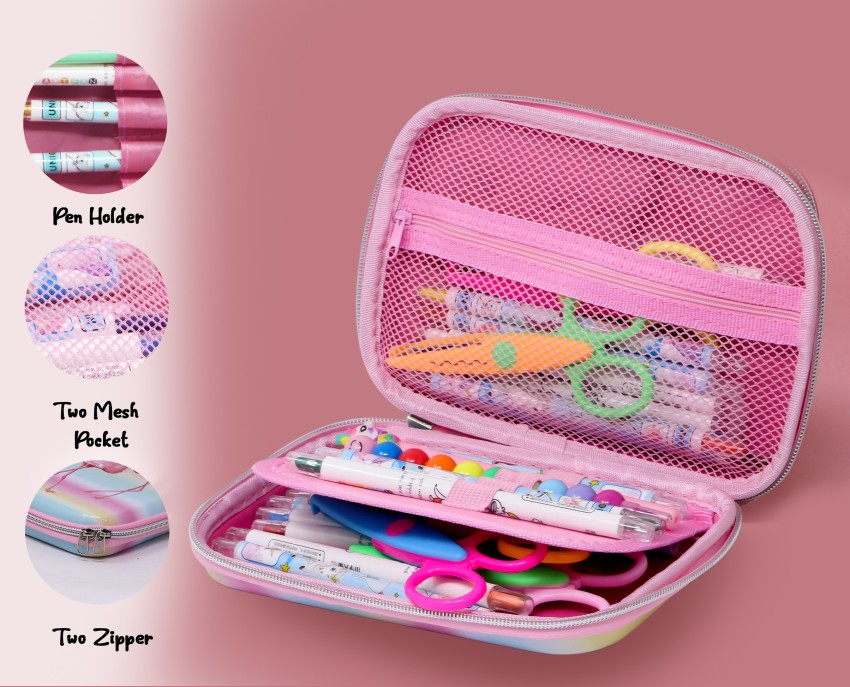 Homecube Capacious Pencil Case Pen Box Makeup Bag India