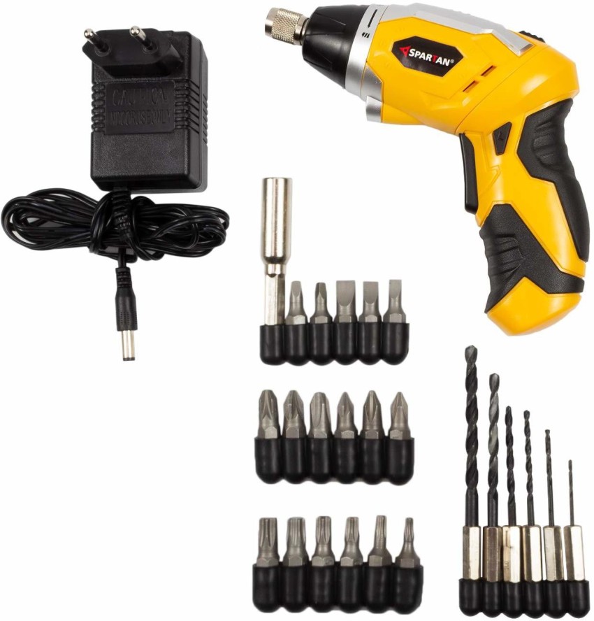 Spartan SSD 4.8 V Cordless Screwdriver Set Yellow 21 Pieces