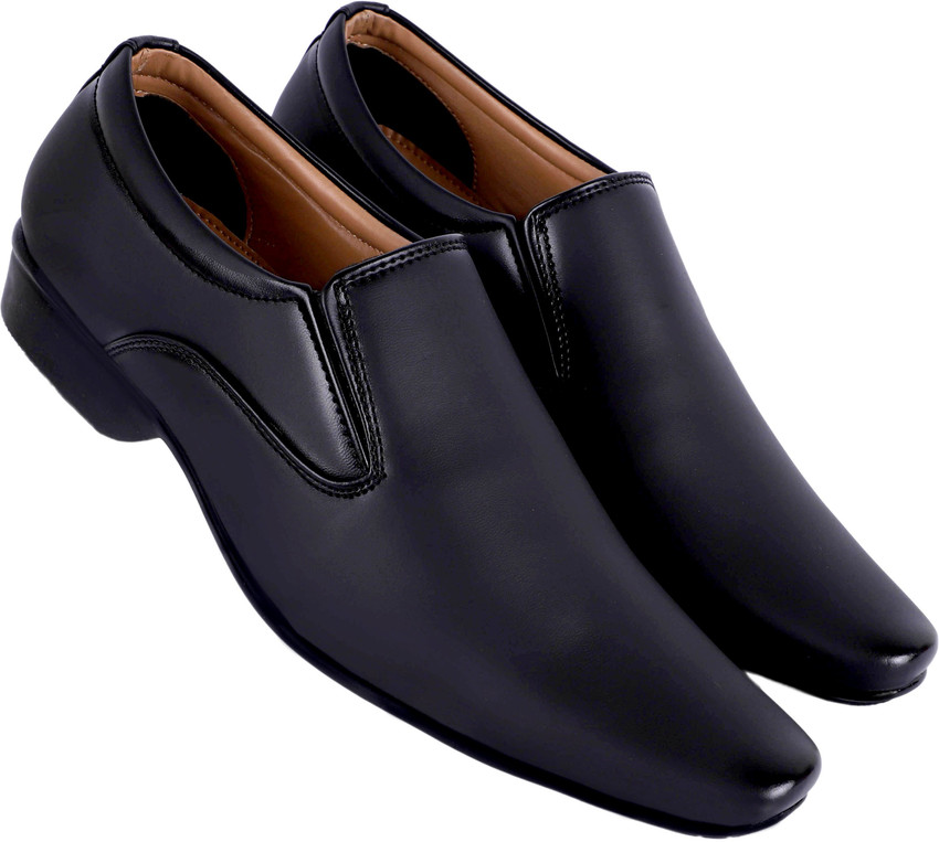 Black colour cheap formal shoes