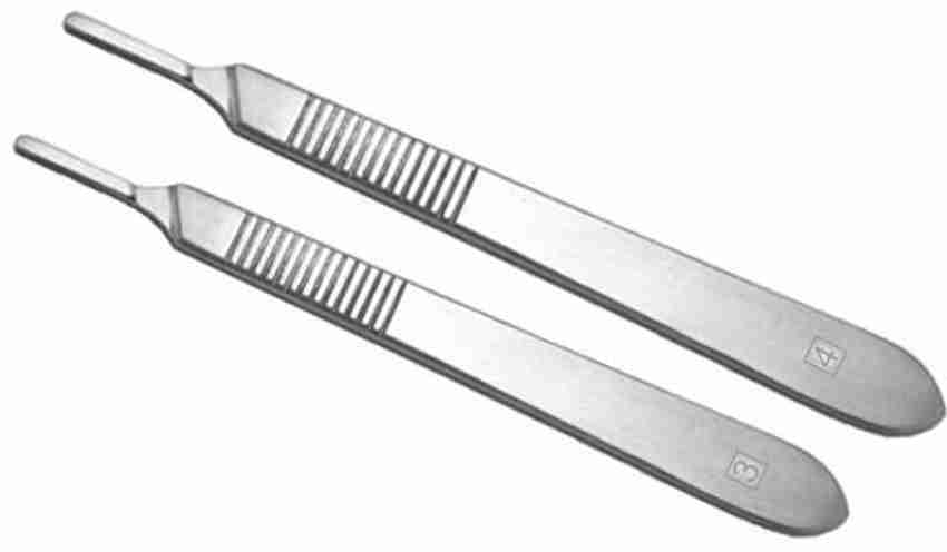 Forgesy STAINLESS STEEL SCALPEL HANDLE NO 3 AND 4 Surgical Scalpel