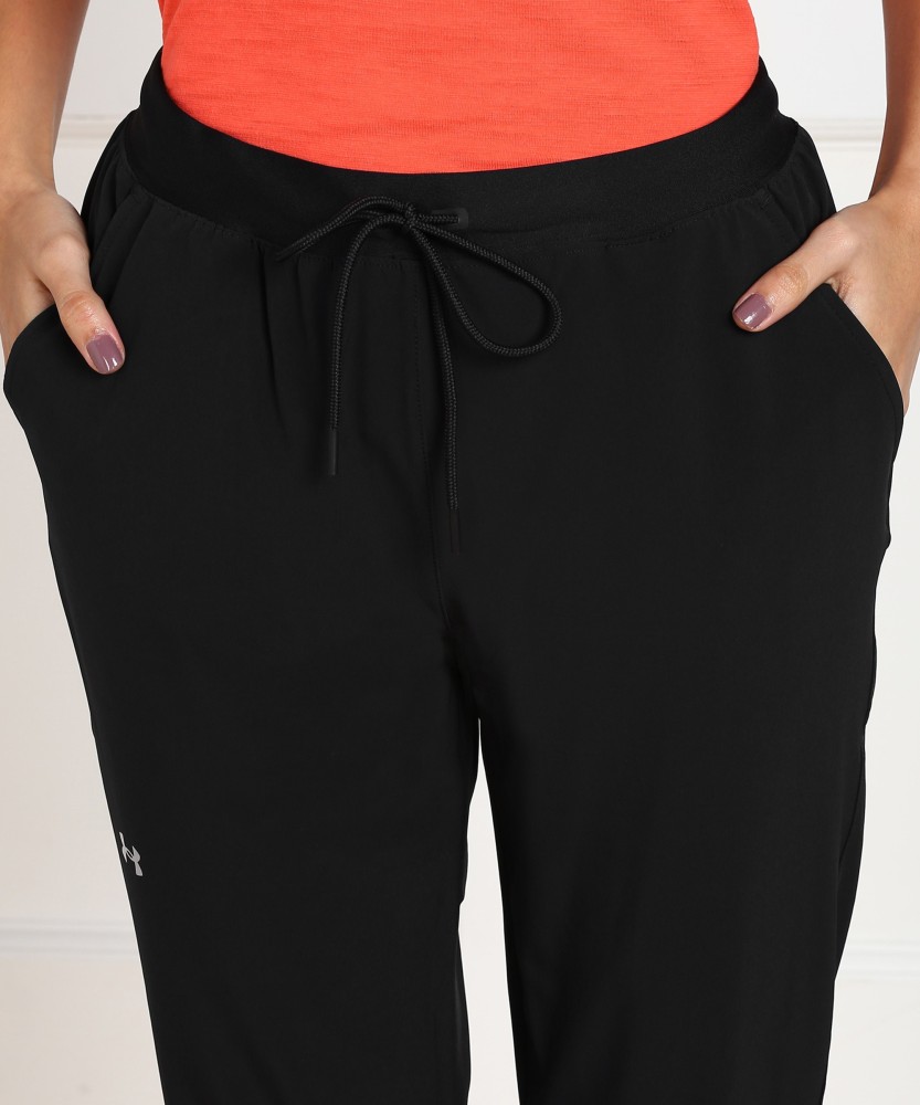 UNDER ARMOUR Solid Women Black Track Pants - Buy UNDER ARMOUR Solid Women  Black Track Pants Online at Best Prices in India