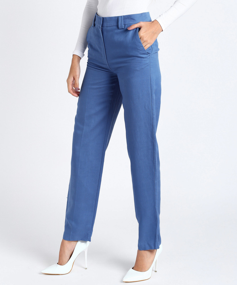 MARKS SPENCER Regular Fit Women Blue Trousers Buy MARKS SPENCER Regular Fit Women Blue Trousers Online at Best Prices in India Flipkart