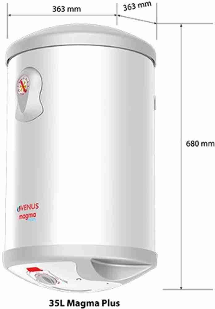Venus 35 L Storage Water Geyser (035gv-magma, White) Price in India - Buy Venus  35 L Storage Water Geyser (035gv-magma, White) online at Flipkart.com
