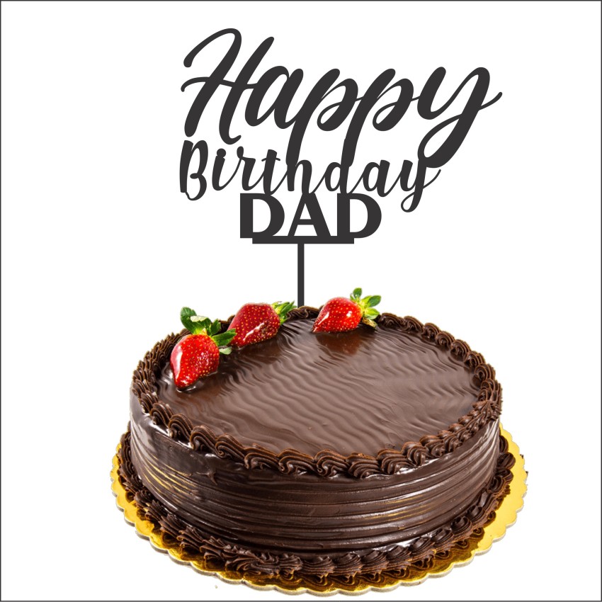 Happy Birthday Dad Cake Topper Dad Sixty 60th Father Dad Sixty 60 70 80  Birthday | eBay