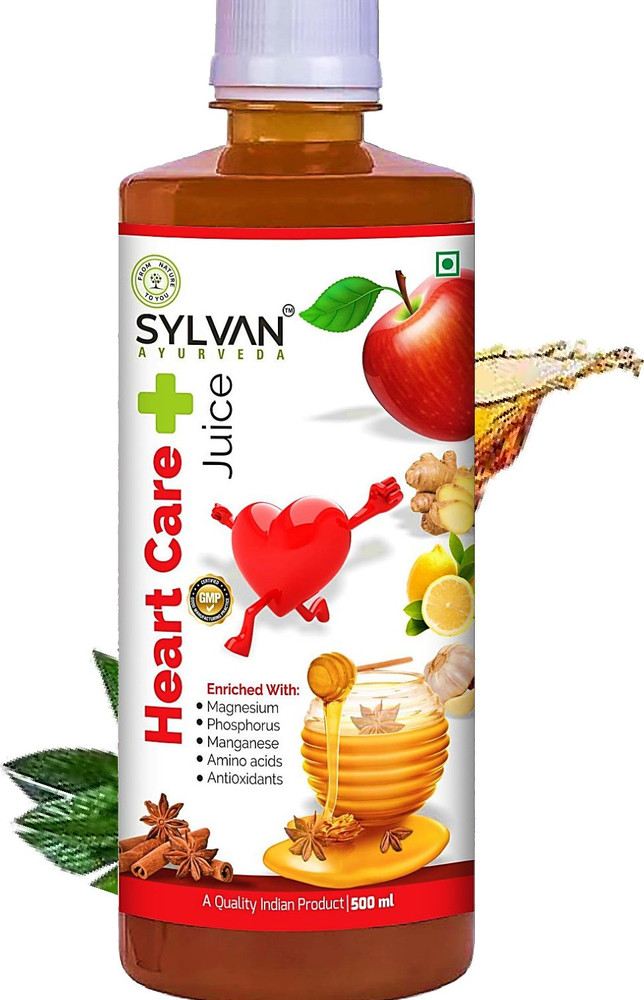 SYLVAN AYURVEDA Sylvan Heart Care Juice I Apple Cider,Lemon,Cinnemon,Garlic,Ginger,Honey I 500 ML Price in India - Buy SYLVAN AYURVEDA Sylvan Heart Care Juice I Apple Cider,Lemon,Cinnemon,Garlic,Ginger,Honey I 500 ML online at Flipkart.com