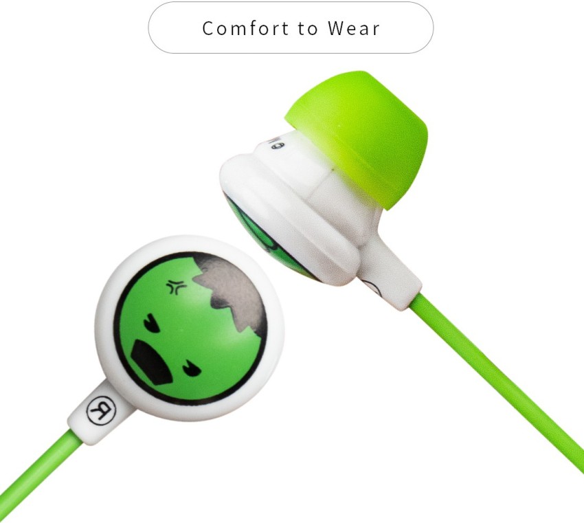 MINISO Marvel In Ear Headphones With Microphone The Hulk Wired