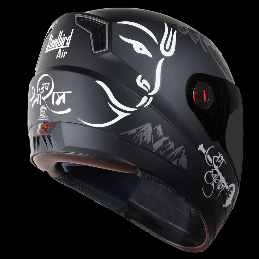 Steelbird SBA 1 Mahavir with crome Rainbow visor Motorbike Helmet