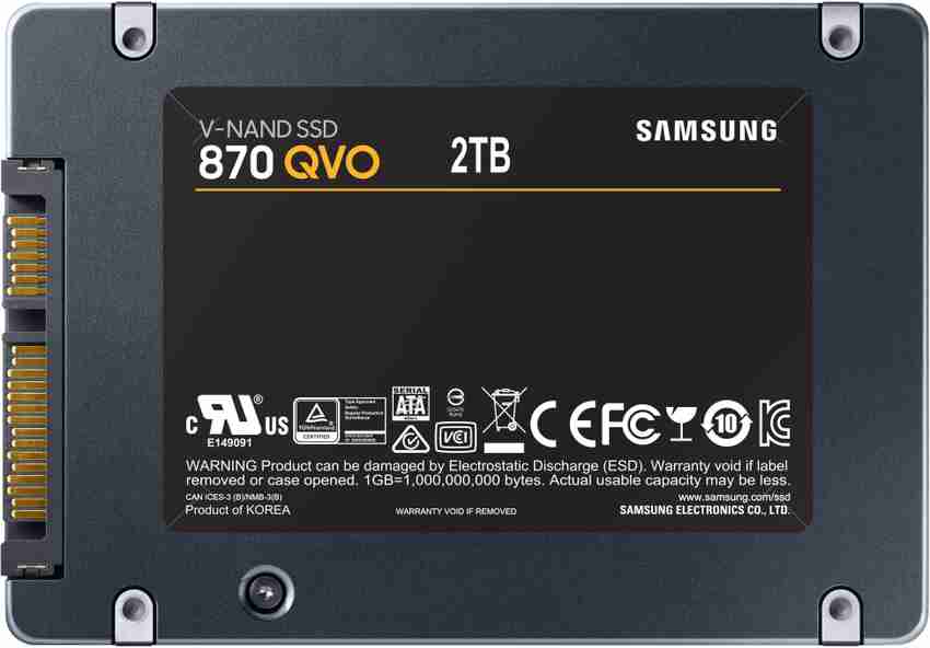 SAMSUNG 870 QVO 2 TB Laptop, Desktop Internal Solid State Drive 