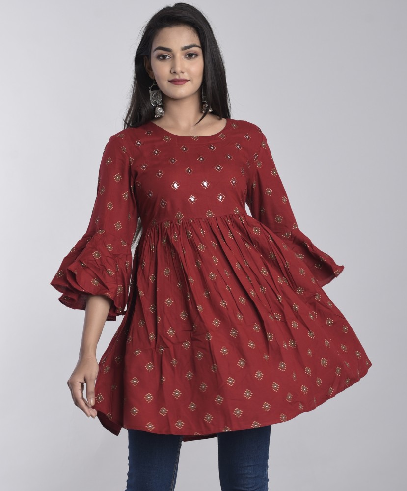 KBZ Women Printed Flared Kurta Buy KBZ Women Printed Flared Kurta Online at Best Prices in India Flipkart