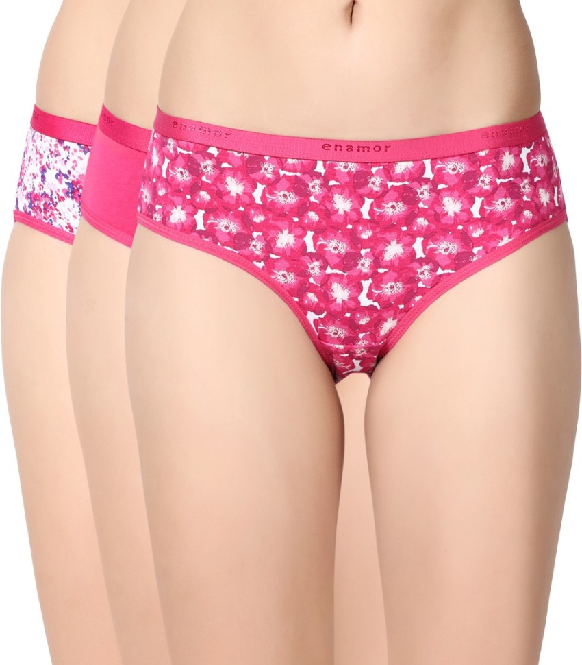 Enamor Soft Elastic CR02 Full-Coverage Mid-Waist Cotton Women Hipster  Multicolor Panty - Buy Enamor Soft Elastic CR02 Full-Coverage Mid-Waist  Cotton Women Hipster Multicolor Panty Online at Best Prices in India