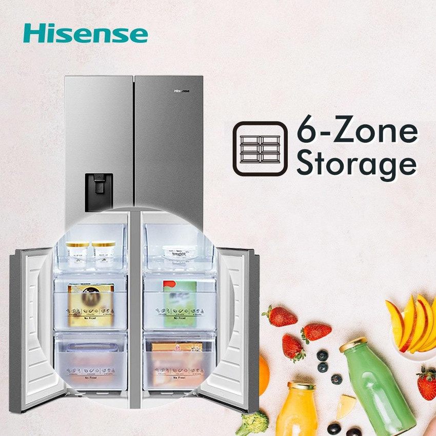 Hisense 507l french clearance door fridge review