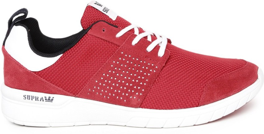 Supra mens cutter low hotsell trainers red/white/blue