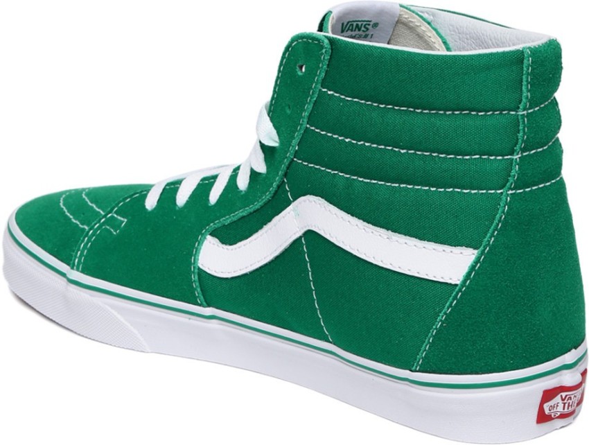 Ønske Grisling klart VANS Unisex Green Solid High-Top Skate Shoes Sneakers For Men - Buy VANS  Unisex Green Solid High-Top Skate Shoes Sneakers For Men Online at Best  Price - Shop Online for Footwears in