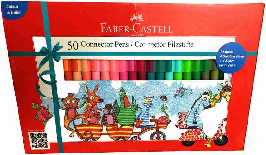 FABER-CASTELL 1584 Child Safe food grade Superfine ink Nib Sketch  Pens with Washable Ink 