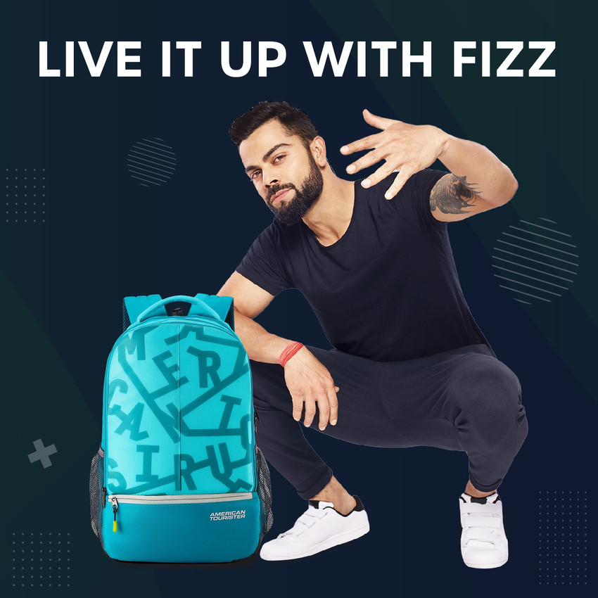 AMERICAN TOURISTER Fizz Sch Bag 32.5 L Backpack Teal Price in