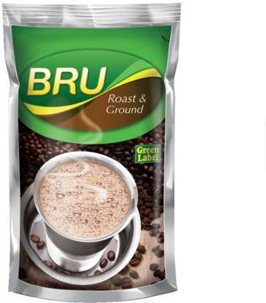 Green shop label coffee