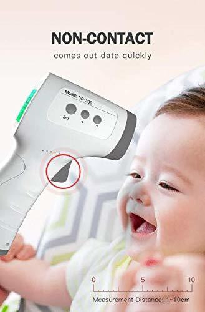 Infrared Forehead Thermometer, Model GP-300, Color-Changing Non-Contact