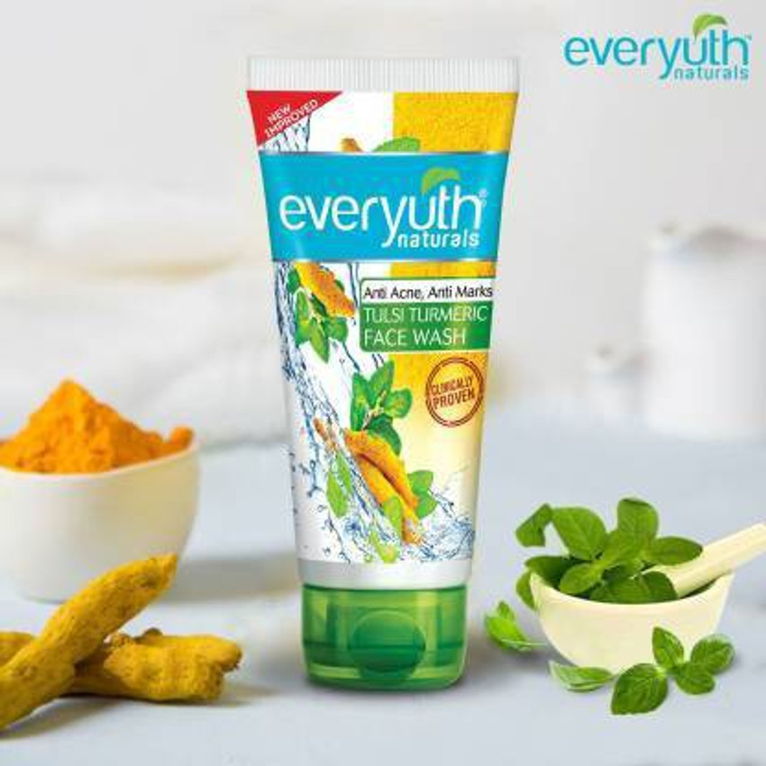 Everyuth tulsi turmeric face online wash