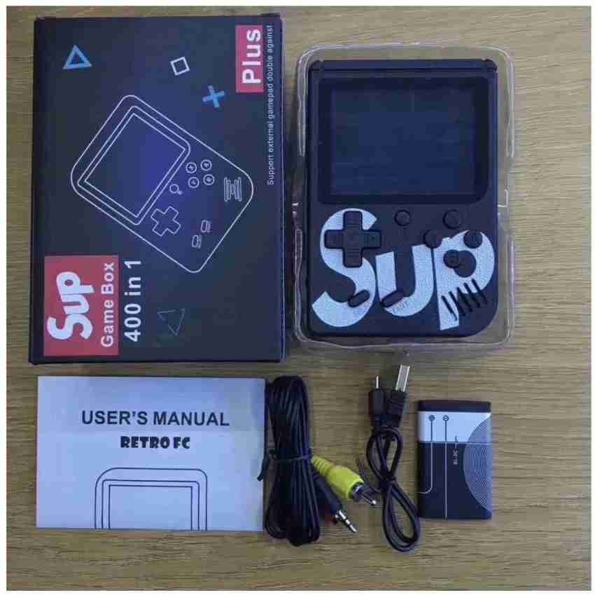 Console Mini Game Sup Game Box 3 LED Plus 400IN1 Preto