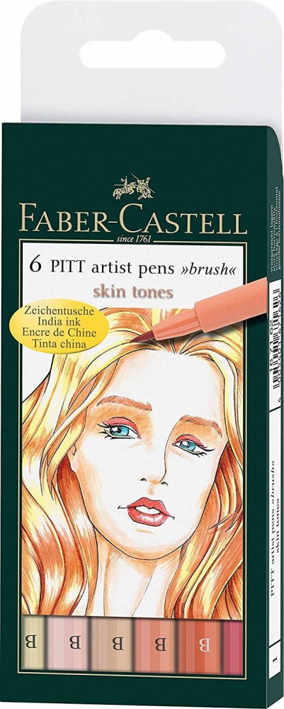 Skin Tone Dual Tip Graphic Markers 6 Pack